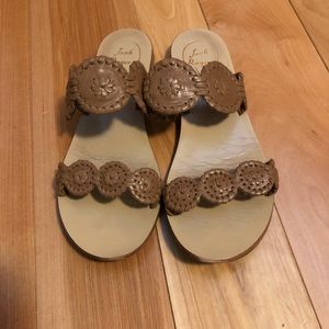 Jack Rogers- Cognac Lauren Sandals